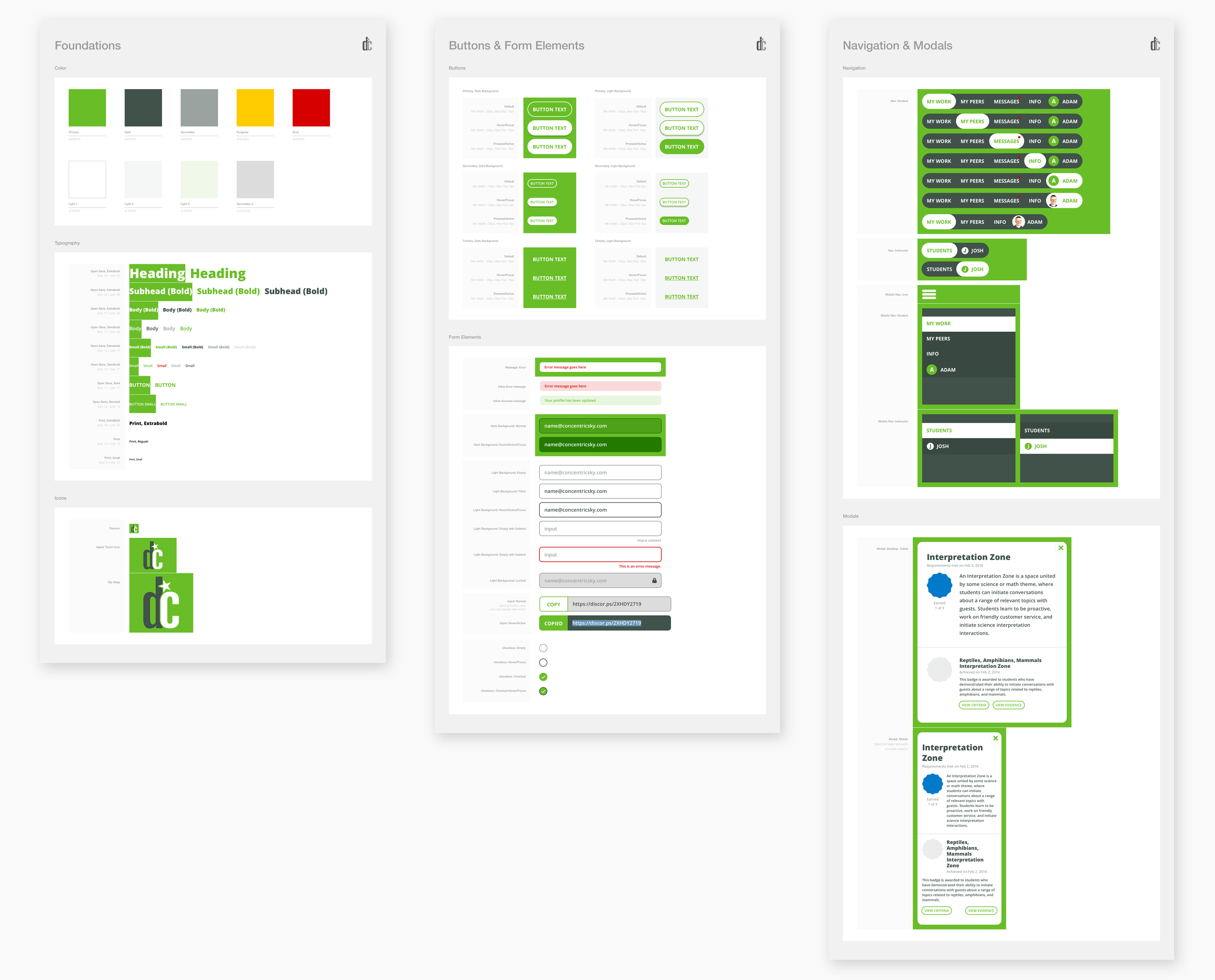 Discovery Corps - Design System Guide